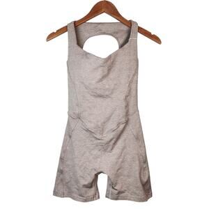 NWT Buffbunny Collection Dream Heathered Bodysuit Gray Medium One Piece